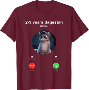 Send Him 2-3 Years Dagestan Funny MMA Wrestling Cat T-Shirt - T-Shirt | Maroon