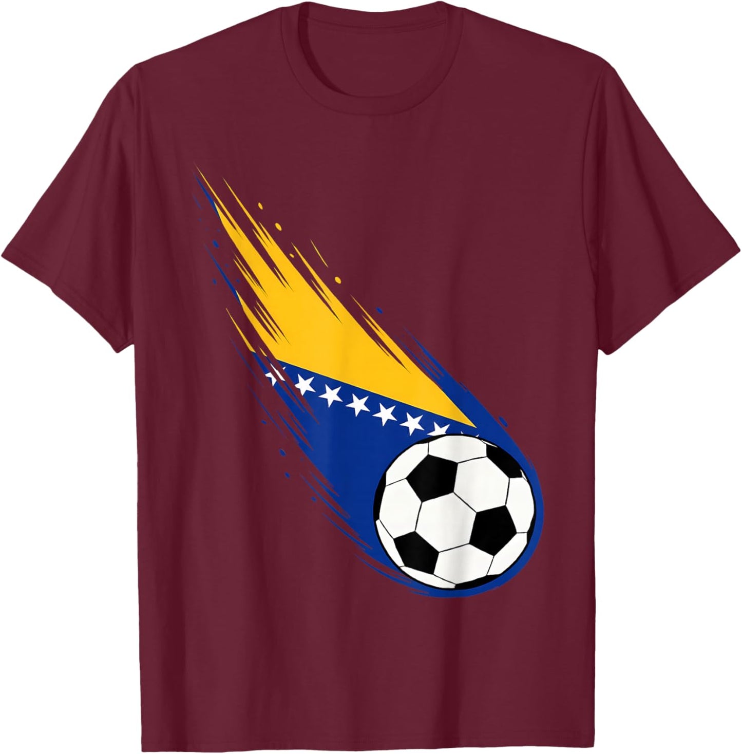 Bosnia and Herzegovina Flag Graphic Bosna Pride Heritage T-Shirt - T-Shirt | Maroon