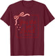 Coquette Bow You are So Loved Jesus Valentine John 3:16 T-Shirt - T-Shirt | Maroon