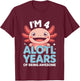 Kids 4th Birthday I’m 4 Alotl Years Awesome Girl Boy T-Shirt - T-Shirt | Maroon
