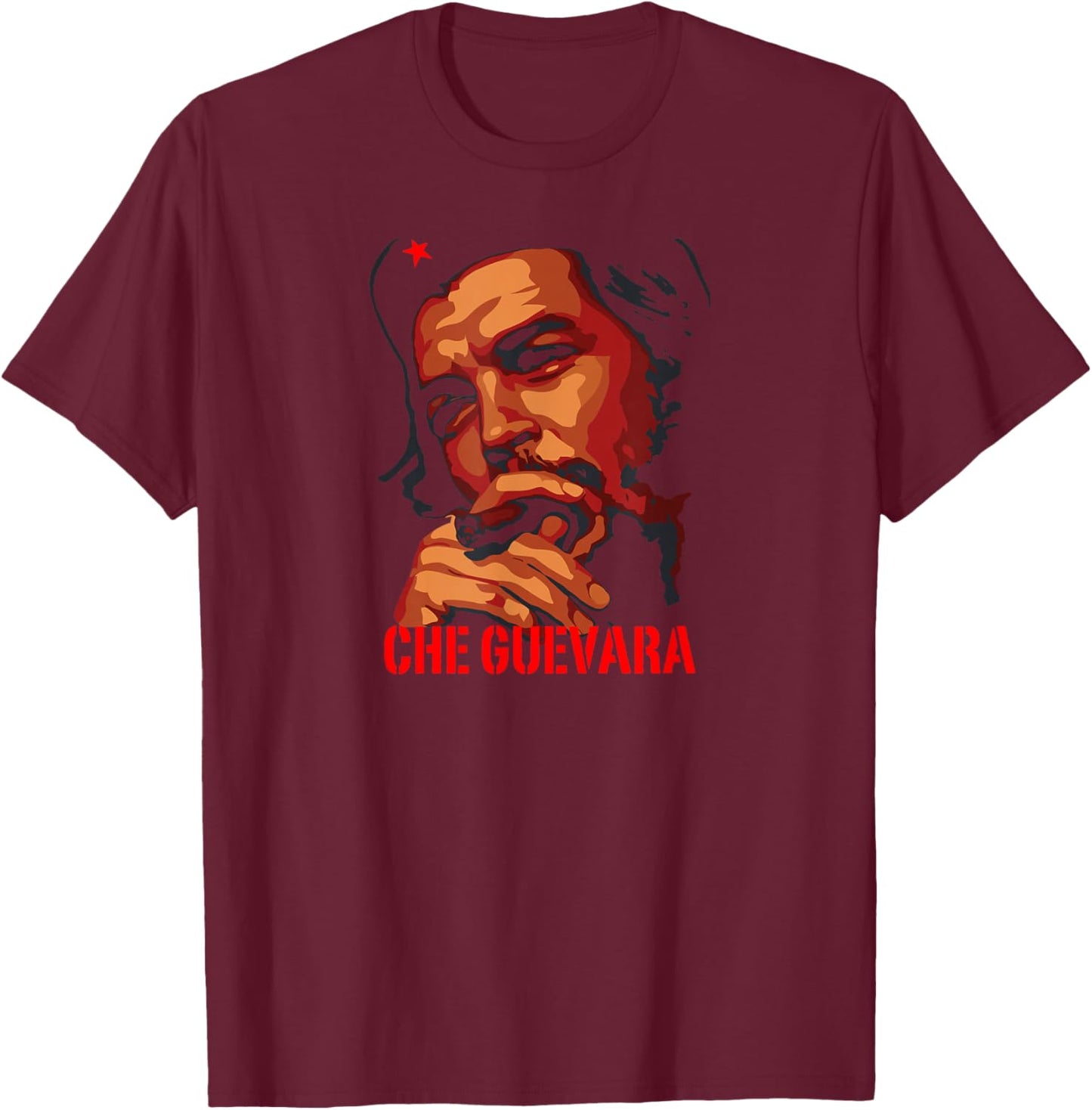 Che Guevara Shirt Rebel Cuban Shirt Guerrilla Revolution T-Shirt - T-Shirt | Maroon