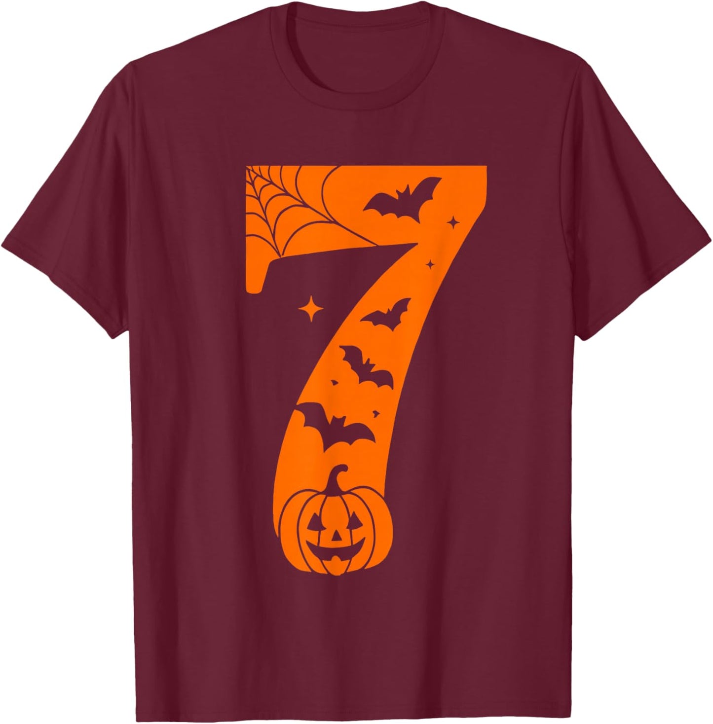 Funny 67 Six Seven Meme Couple Matching Halloween Costume T-Shirt - T-Shirt | Maroon