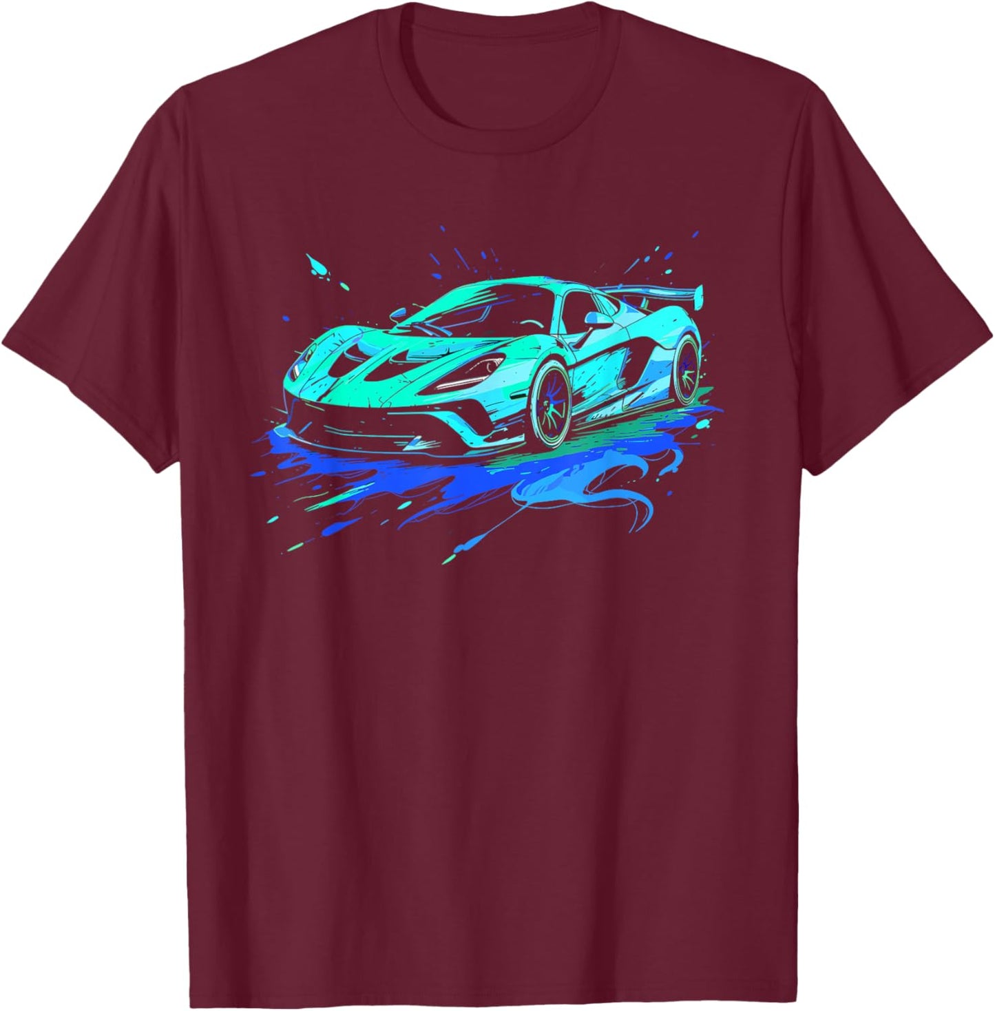 Sports Car Supercar T-Shirt - T-Shirt | Maroon