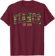Fiance Est. 2026 Camo Camouflage Couples Matching Valentine T-Shirt - T-Shirt | Maroon