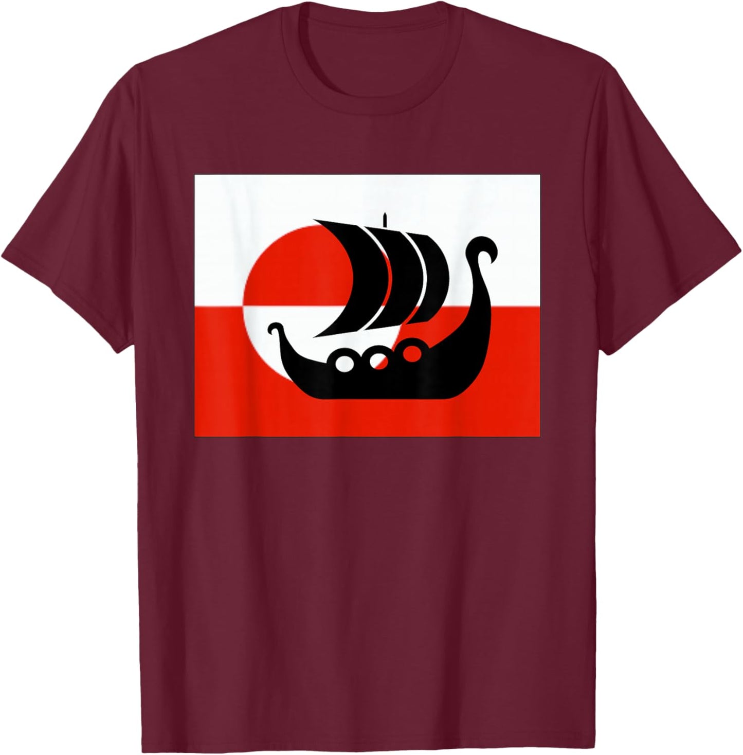 Denmark Greenland Flag is Not for Sale Support Danish Design T-Shirt - T-Shirt | Maroon