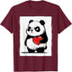 Grumpy Panda Bruh Men Women Teens Kids Funny St. Valentine's T-Shirt - T-Shirt | Maroon
