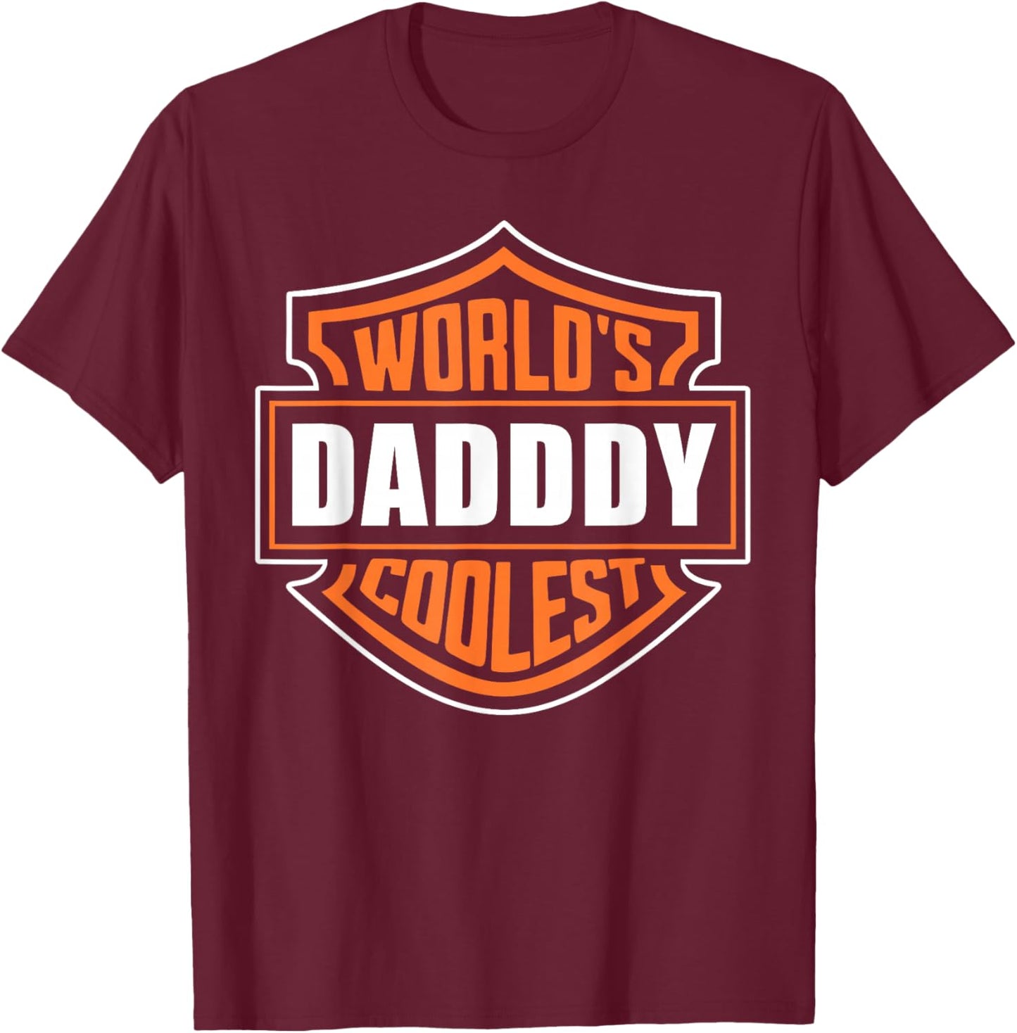 Retro World's Coolest Daddy Matching Family Reunion Outfit T-Shirt - T-Shirt | Maroon