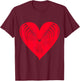 Happy Valentine's Day Love Heart T-Shirt - T-Shirt | Maroon