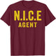Nice Agent Official Happy Member Protest Costume T-Shirt - T-Shirt | Maroon