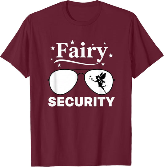 Fairy Security Sunglasses Boy Fantasy Guardian Fairy Wings T-Shirt - T-Shirt | Maroon