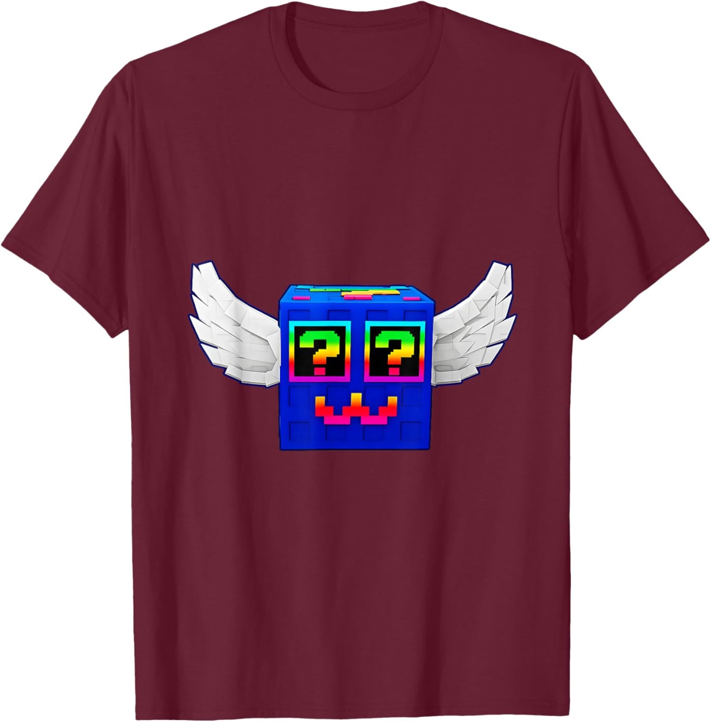 Steal a Brainrot God Lucky Block 4 brainrots Inside Lox Game T-Shirt - T-Shirt | Maroon