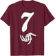 Funny 67 Six Seven Meme Couple Matching Halloween Costume T-Shirt - T-Shirt | Maroon