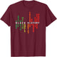 Black History Month Powerful Leaders T-Shirt - T-Shirt | Maroon