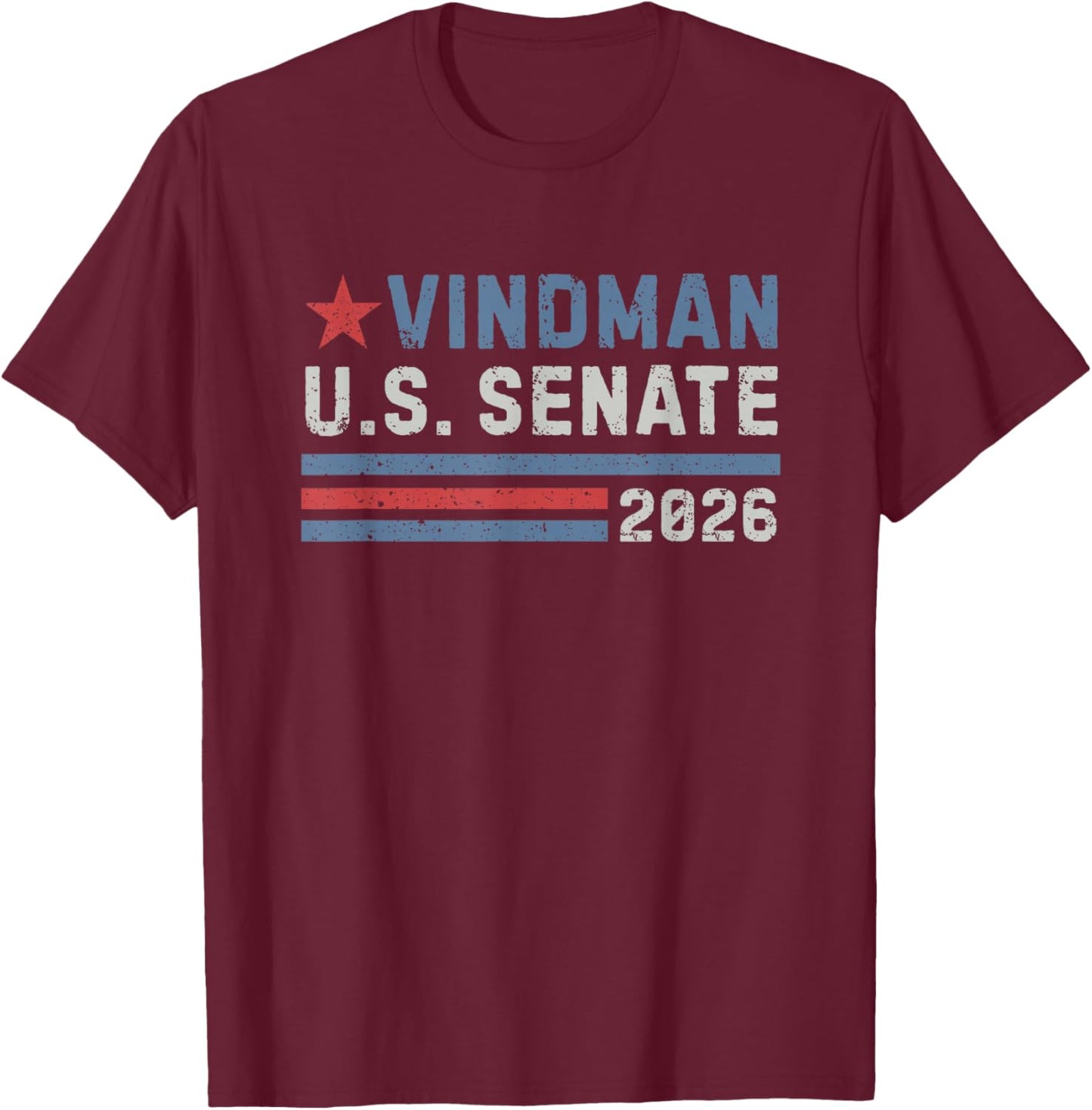 Alexander Vindman for U.S. Senate from Florida 2026 Vintage T-Shirt - T-Shirt | Maroon