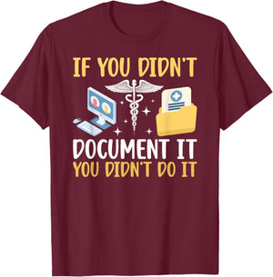 Funny Medical Records Director Medical Records Clerk T-Shirt - T-Shirt | Maroon