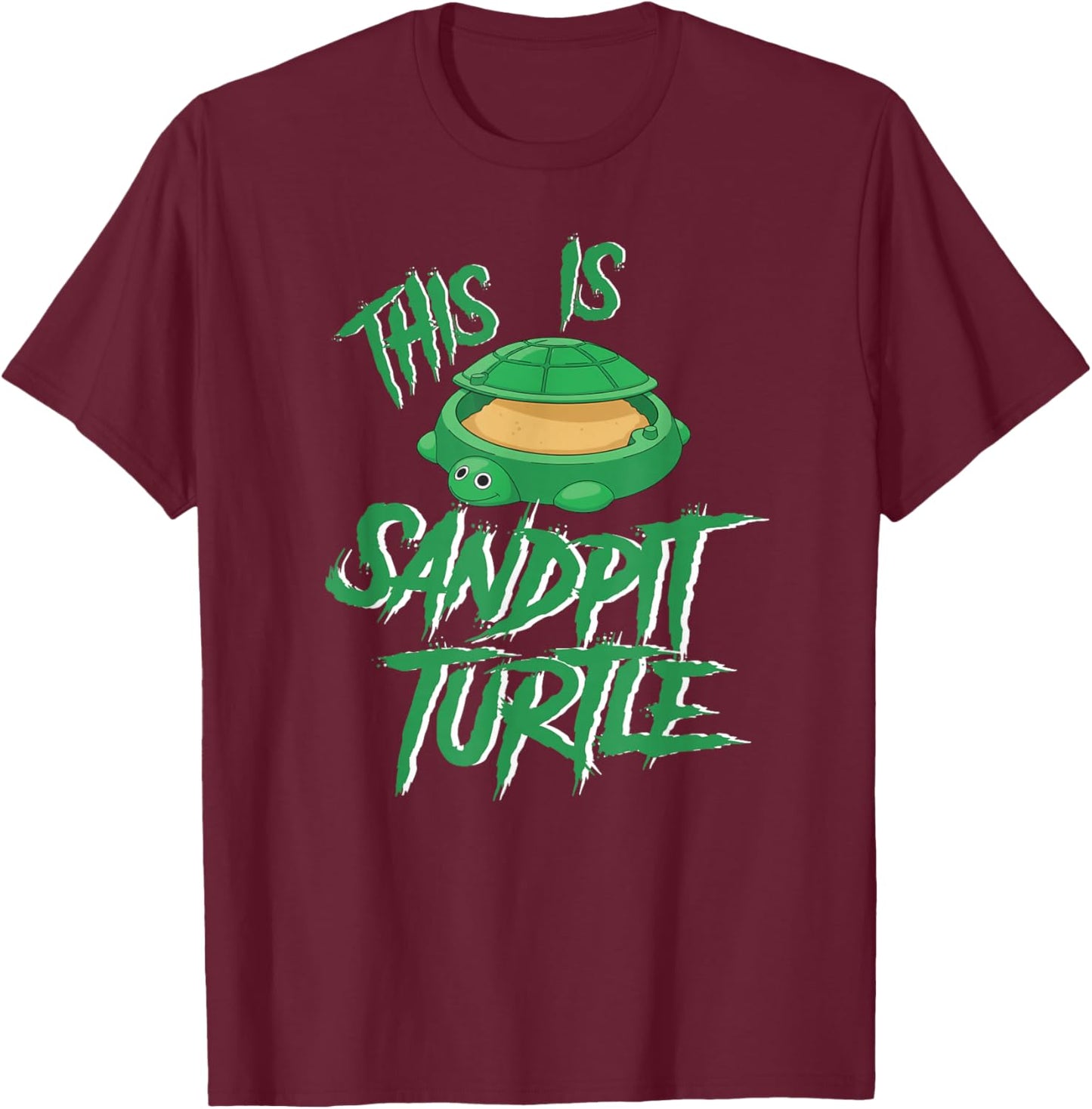 This is Sandpit Turtle Metal Music Meme T-Shirt - T-Shirt | Maroon