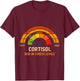 Funny Low Cortisol Levels v Meme T-Shirt - T-Shirt | Maroon