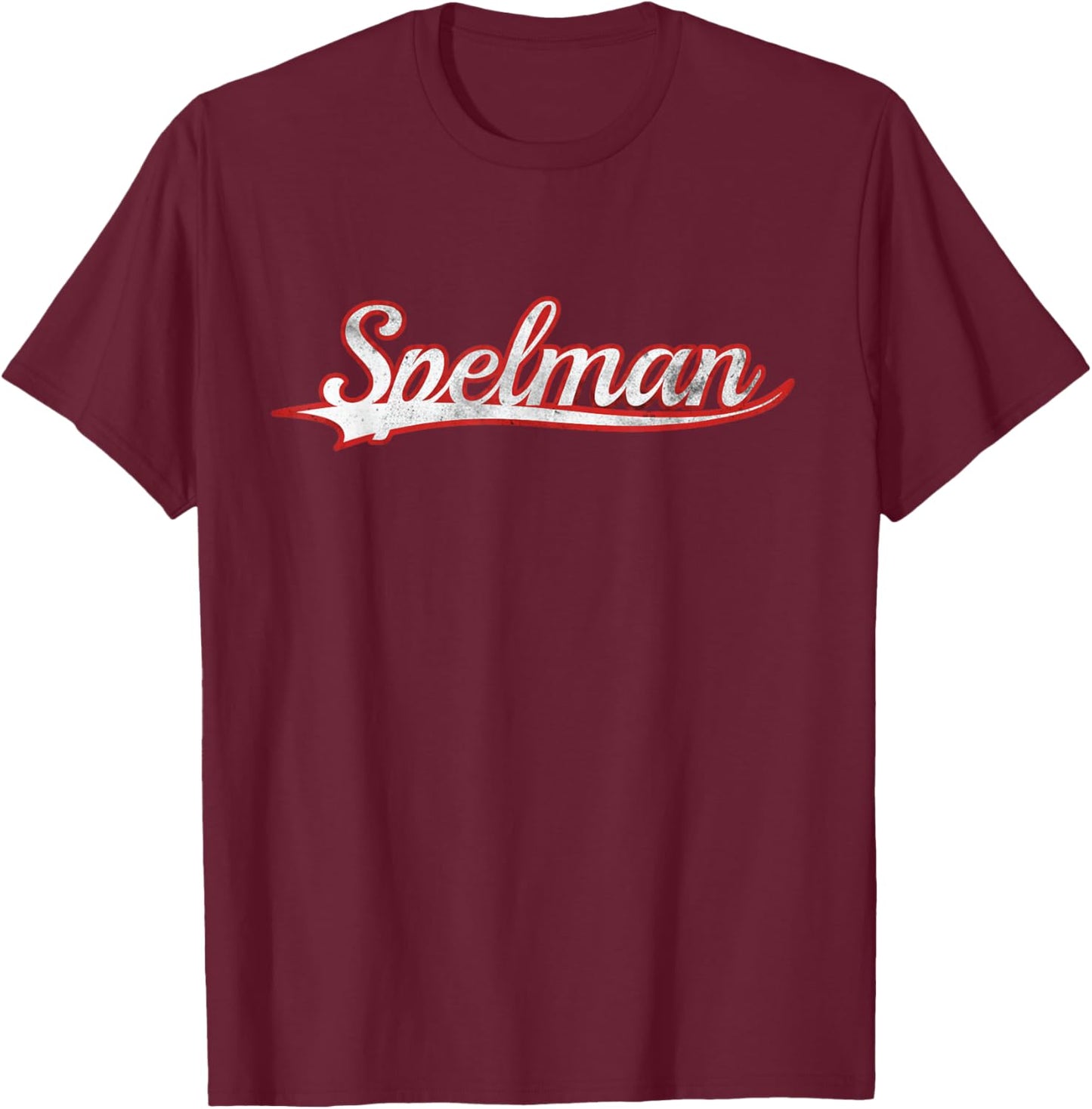 Spelman Atlanta Vintage Varsity Throwback Style T-Shirt - T-Shirt | Maroon