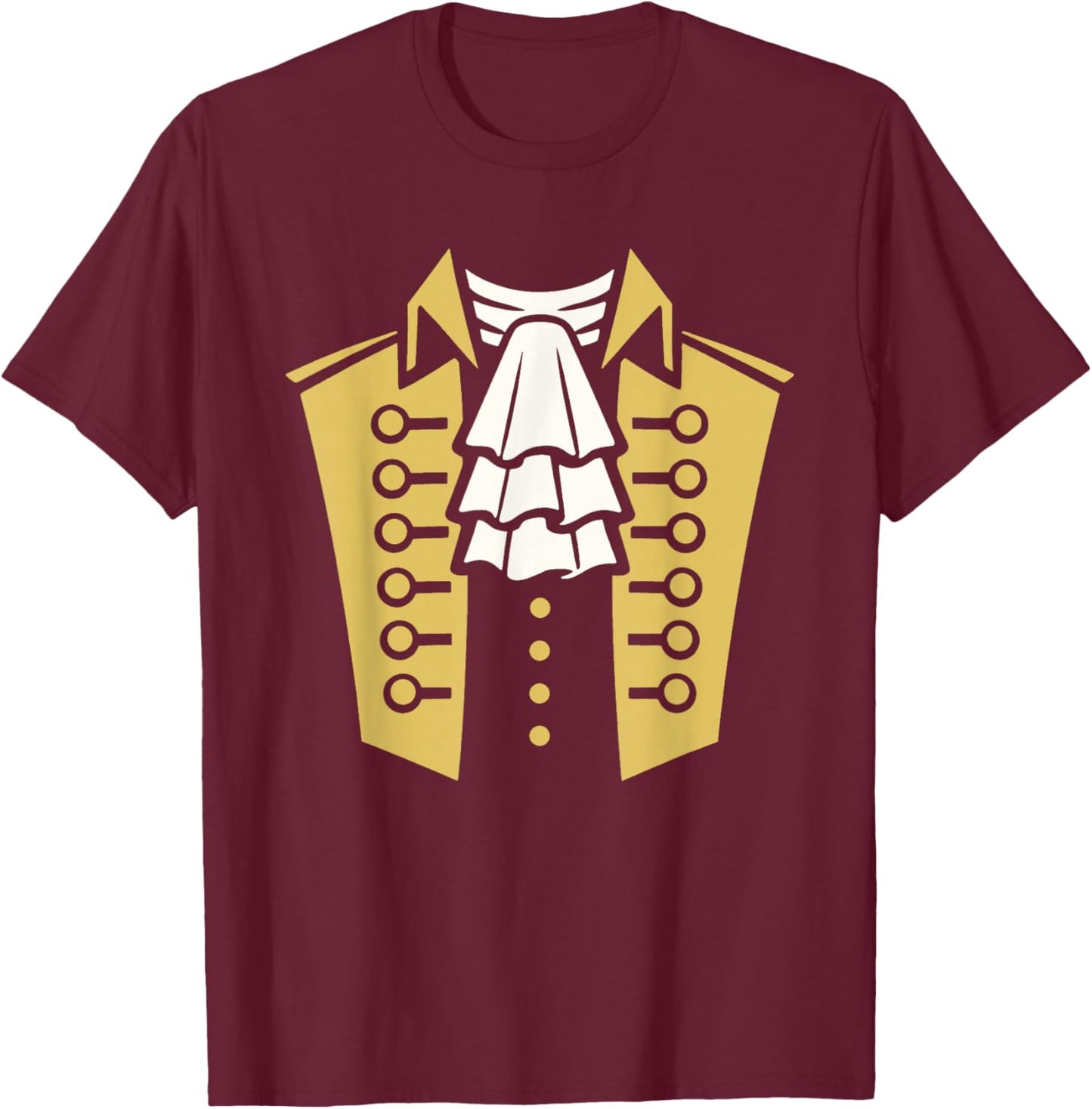 Colonial 18th Century Historic America Costume Funny Classic T-Shirt - T-Shirt | Maroon