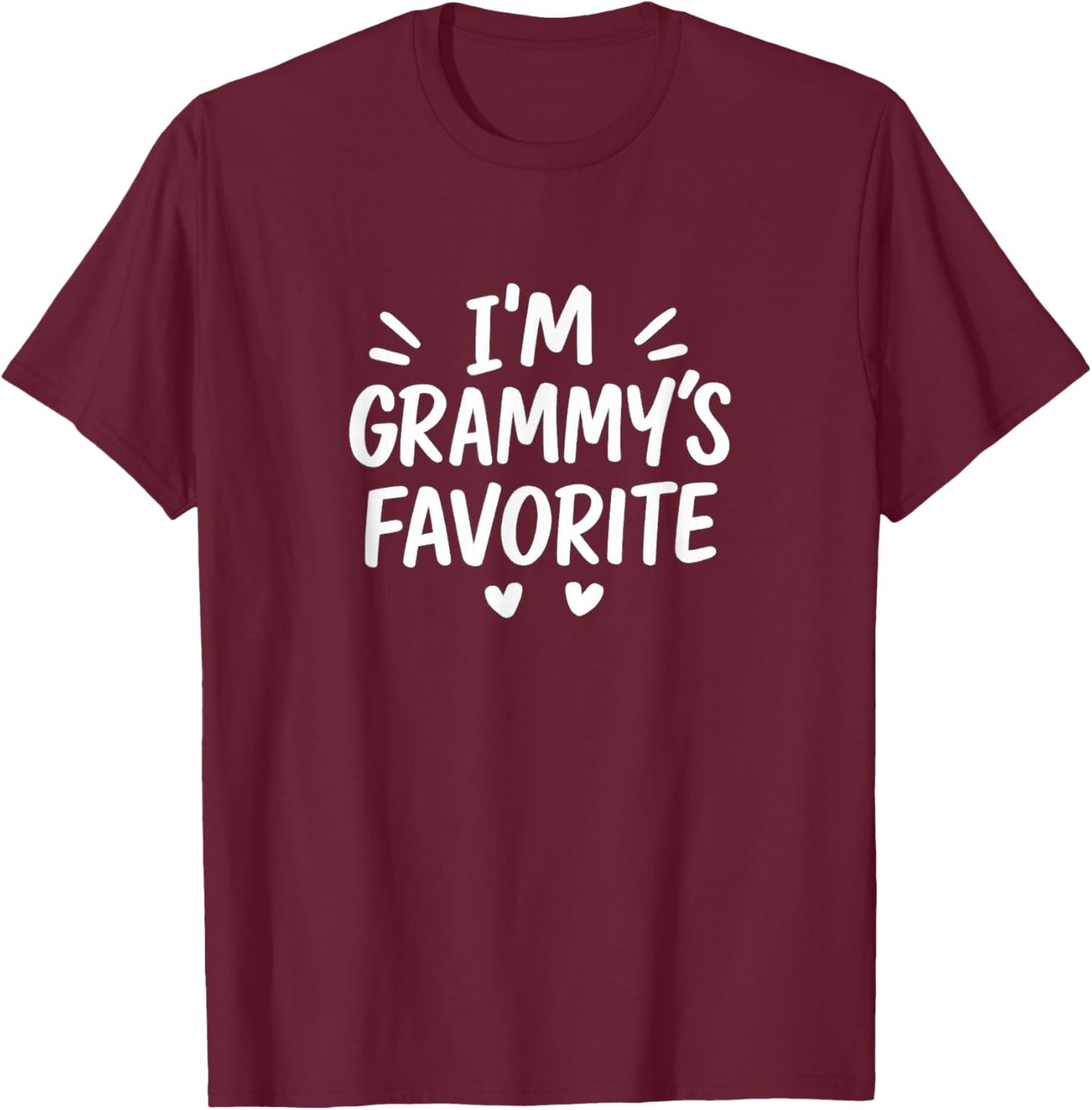 I'm Grammy's Favorite T-Shirt - T-Shirt | Maroon