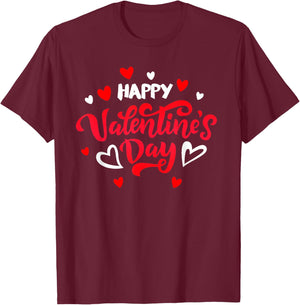 Happy Valentine's Day 2026 T-Shirt - T-Shirt | Maroon
