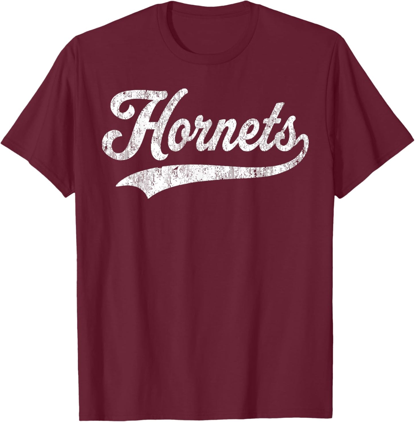 Hornets Vintage Design Men Women Kids T-Shirt - T-Shirt | Maroon