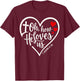 Oh How He Loves Us Christian Jesus Bible Verse T-Shirt - T-Shirt | Maroon