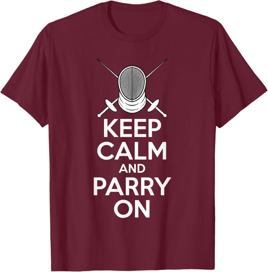 Funny Fencing Novelty Women Boys Girls Fencing Lover T-Shirt - T-Shirt | Maroon