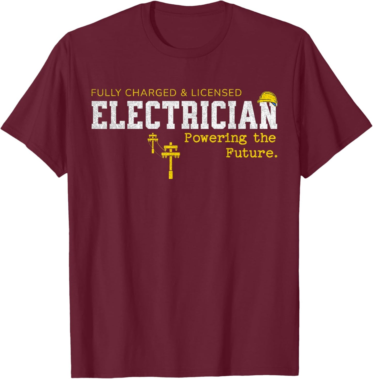 Electrician Graduation 2026 Trade School Graduate Funny T-Shirt - T-Shirt | Maroon