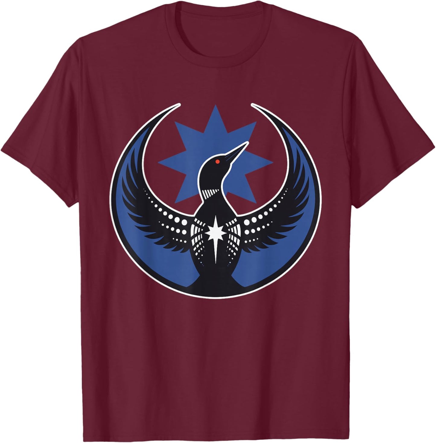 Minnesota Rebel New State Flag T-Shirt - T-Shirt | Maroon
