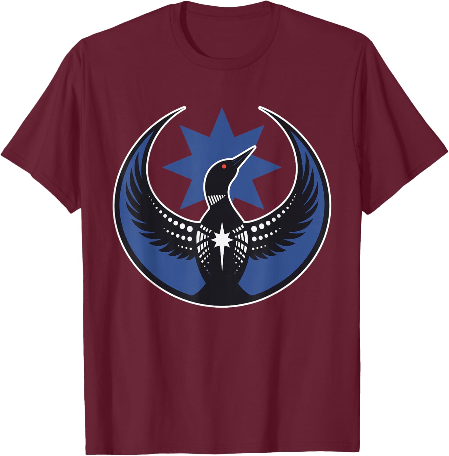 Minnesota Rebel New State Flag T-Shirt - T-Shirt | Maroon