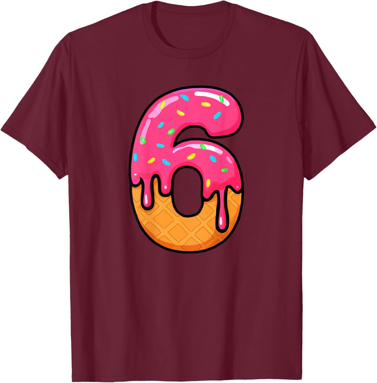 67 Ice Cream Drip Meme 6 7 Hallowee Costume Couple (On Back) T-Shirt - T-Shirt | Maroon
