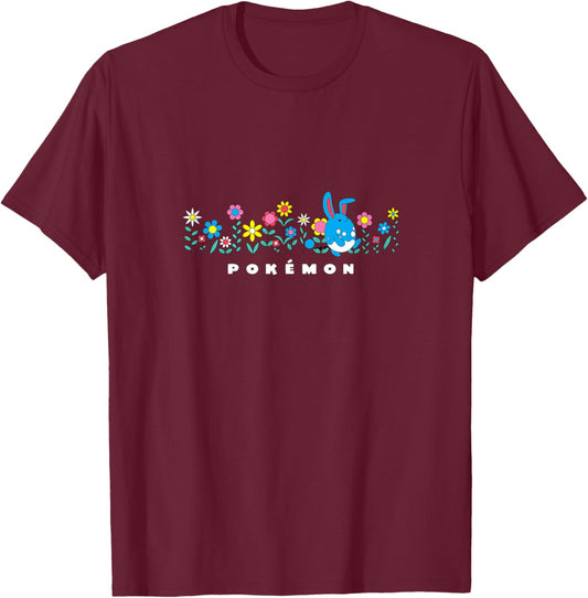 Pokémon - Azumarill Flowers - Easter - Spring T-Shirt - T-Shirt | Maroon