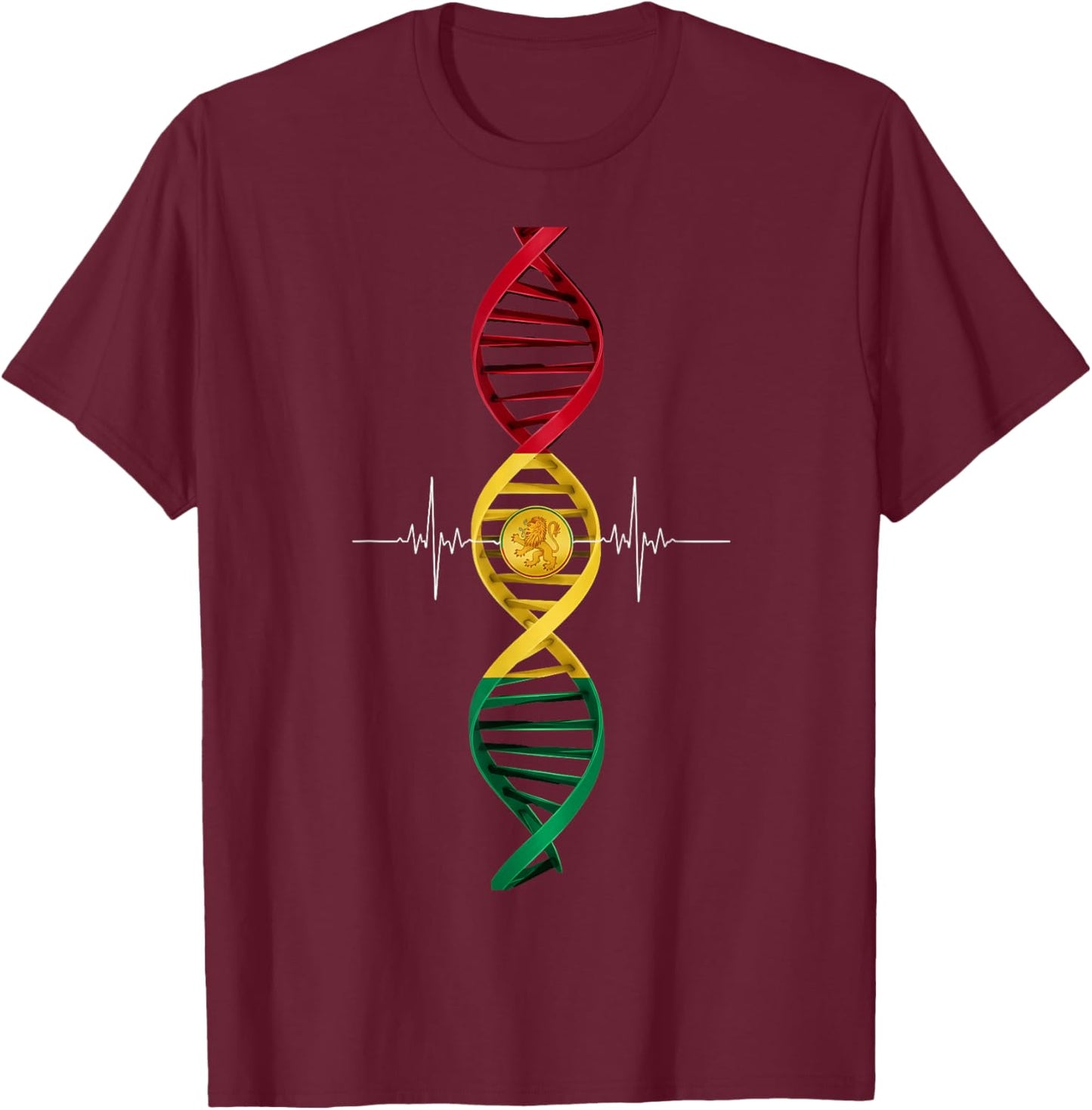 Rasta Reggae Music Jamaican Rastafari Roots Rastafarian T-Shirt - T-Shirt | Maroon