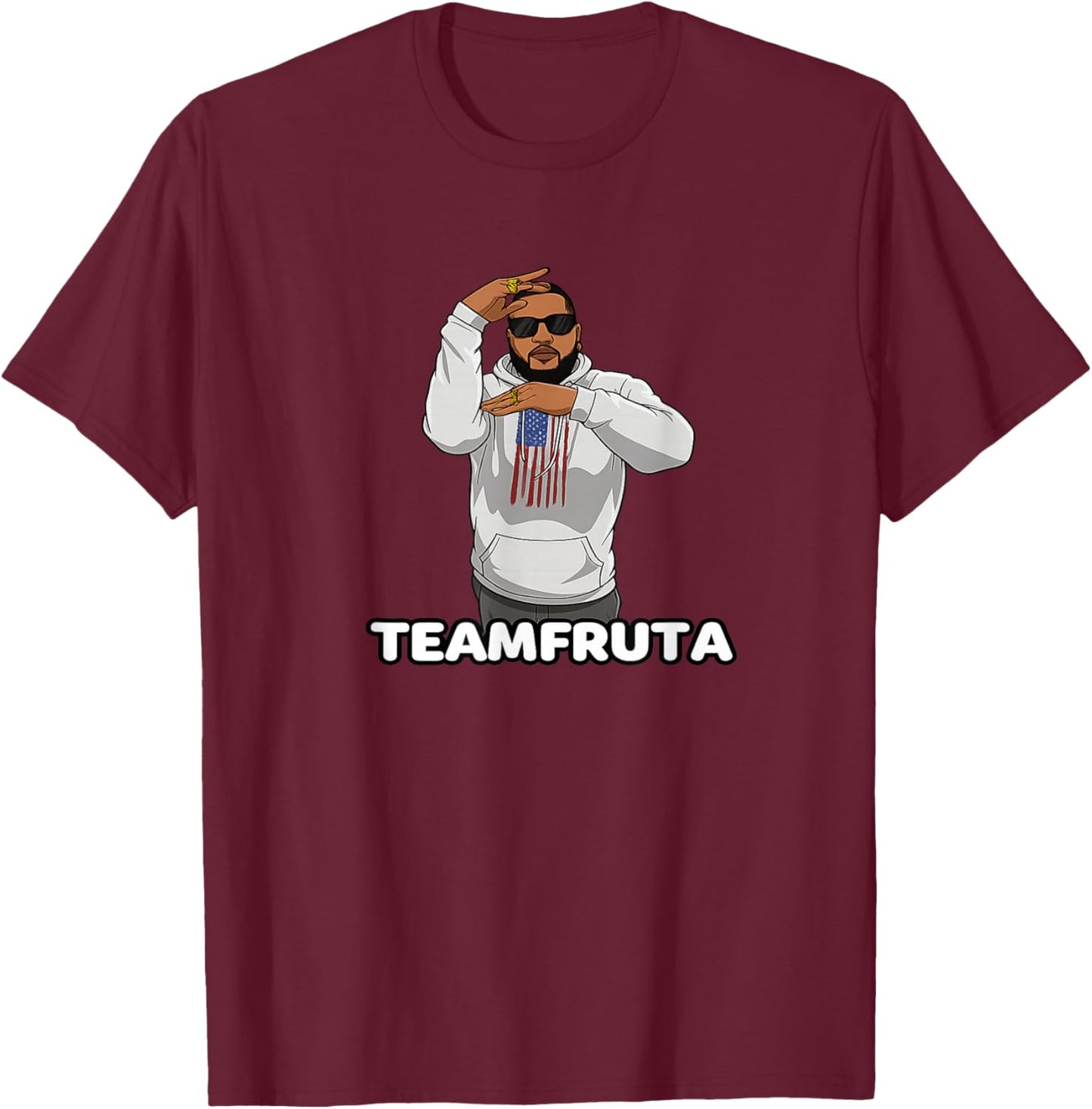 TEAMFRUTA Don't Pull Out That There is PIRANA T-Shirt - T-Shirt | Maroon