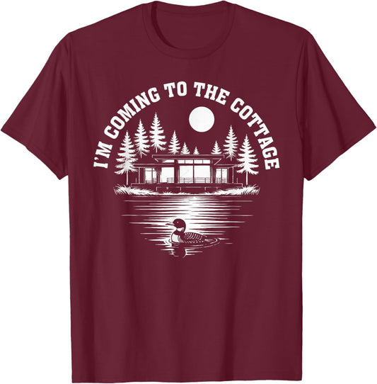 I'm Coming to The Cottage Gay Pride LGBT T-Shirt - T-Shirt | Maroon