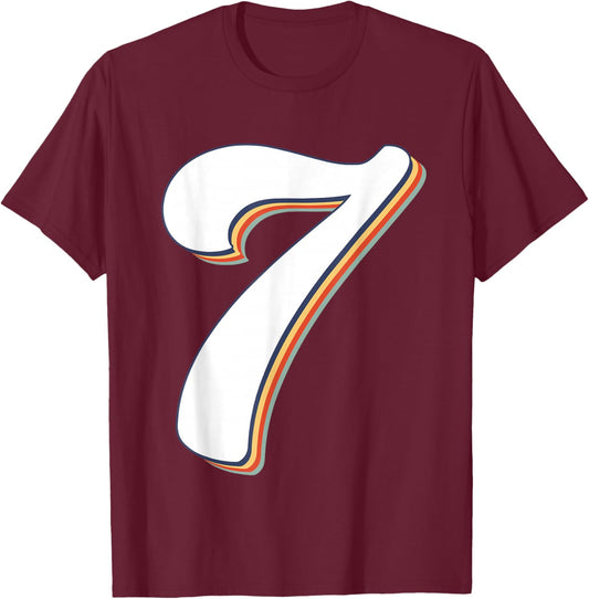 Six Seven 6 7 Number Trendy Halloween Costume Couple T-Shirt - T-Shirt | Maroon