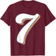 Six Seven 6 7 Number Trendy Halloween Costume Couple T-Shirt - T-Shirt | Maroon