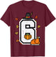 Number 6 Thanksgiving 6 7 Matching 67 Meme Men Women Kids T-Shirt - T-Shirt | Maroon