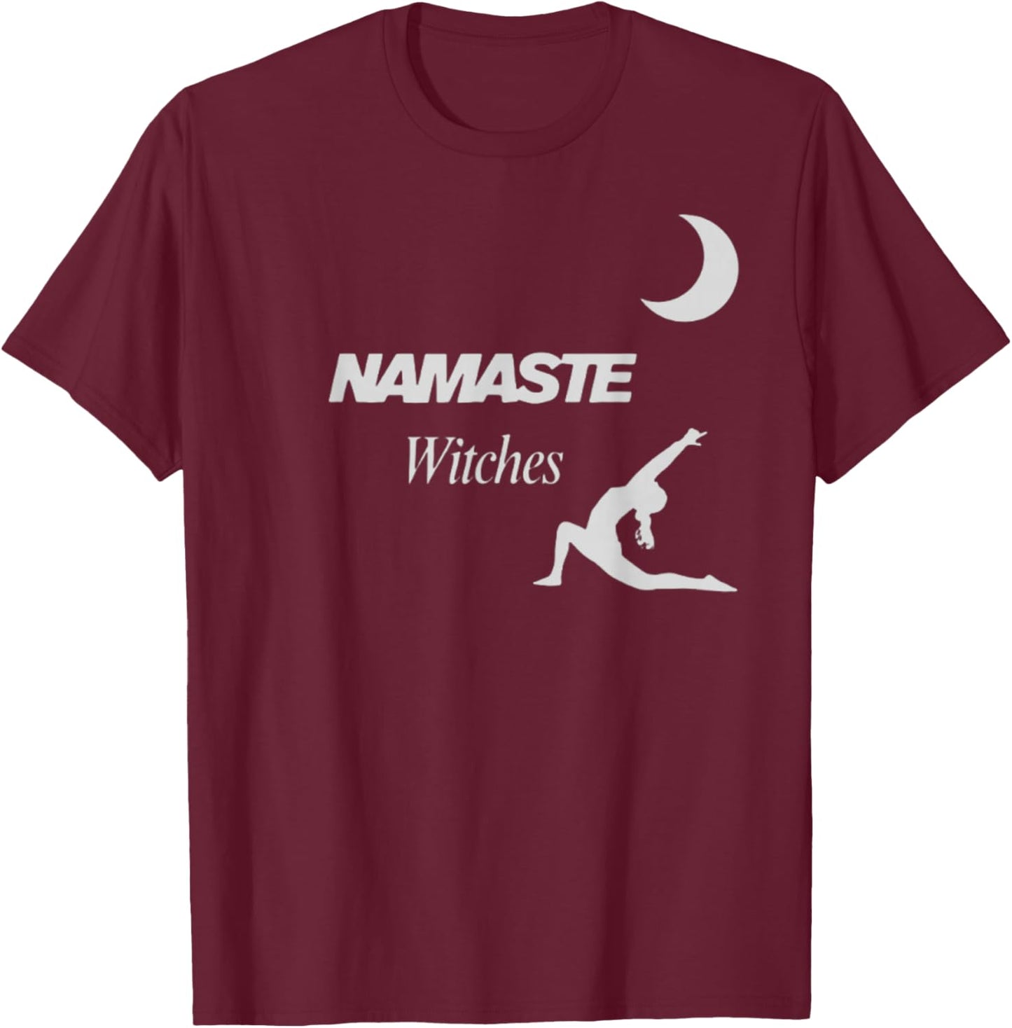 Namaste, Witches T-Shirt - T-Shirt | Maroon