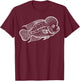 Flowerhorn Fish T-Shirt - T-Shirt | Maroon