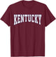 Vintage Kentucky KY Men Kentucky KY Women Classic Retro T-Shirt - T-Shirt | Maroon