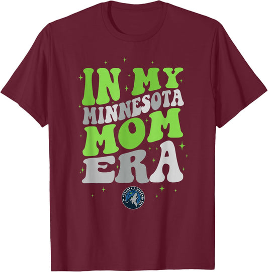 NBA Minnesota Timberwolves in My Mom Era T-Shirt - T-Shirt | Maroon