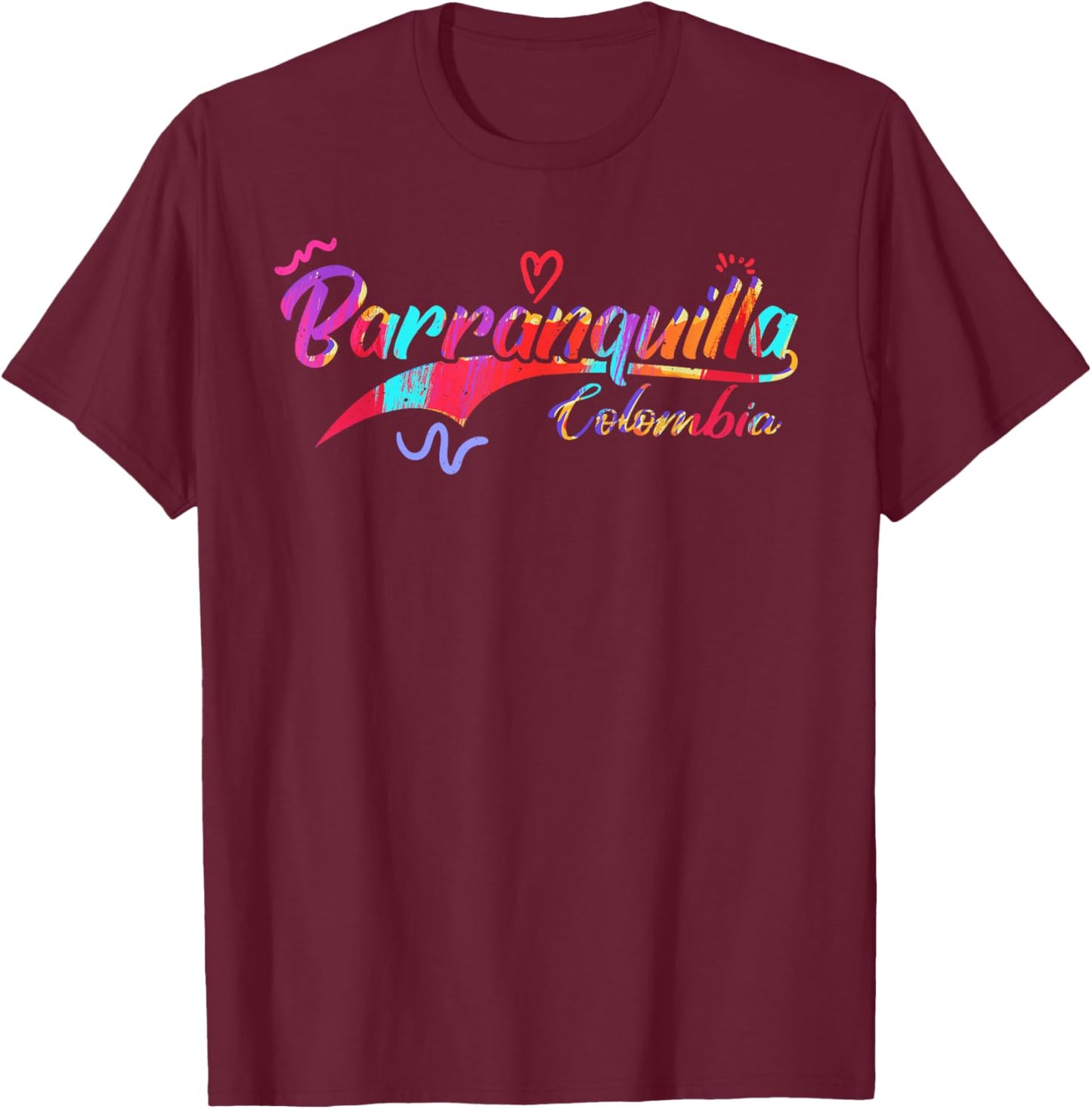 Barranquilla Colombia | Vacation Travel T-Shirt - T-Shirt | Maroon