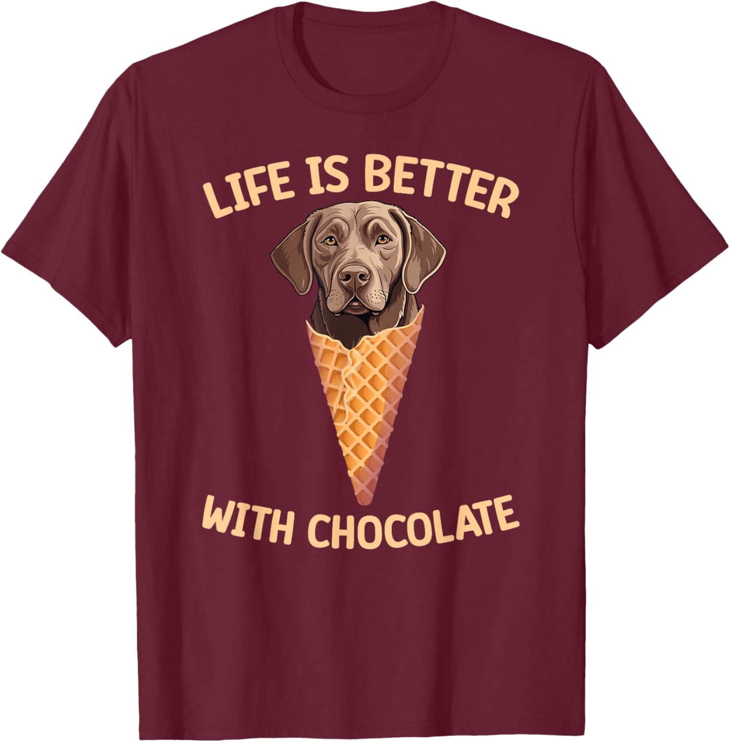 Chocolate Labrador Owner Chocolate Lab Lover T-Shirt - T-Shirt | Maroon