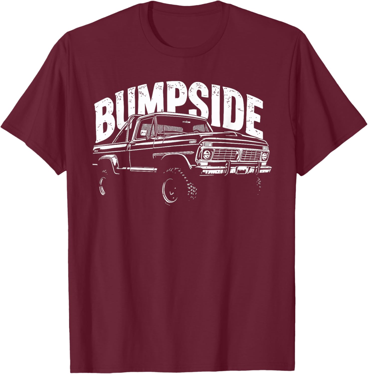 1969 Bumpside F Truck 4x4 Classic Old School Offroad Truck T-Shirt - T-Shirt | Maroon