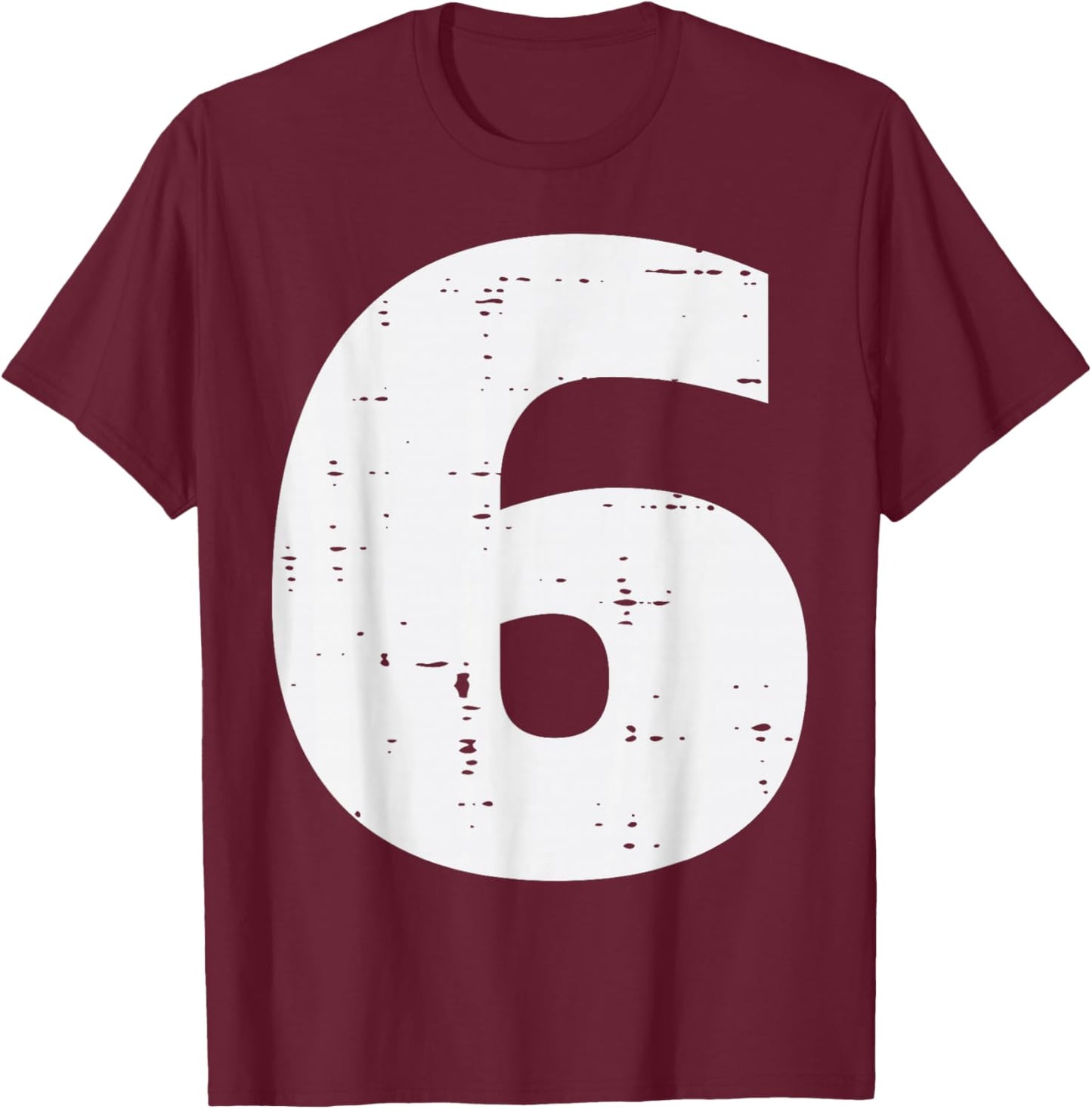 Number 6 Matching 67 Meme Halloween 6th Birthday Kids Boys T-Shirt - T-Shirt | Maroon