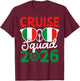 Italy Cruise Squad 2026 Summer Vacation Matching Family T-Shirt - T-Shirt | Maroon