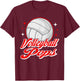 Volleyball Pops Sport Volleyball Player T-Shirt - T-Shirt | Maroon