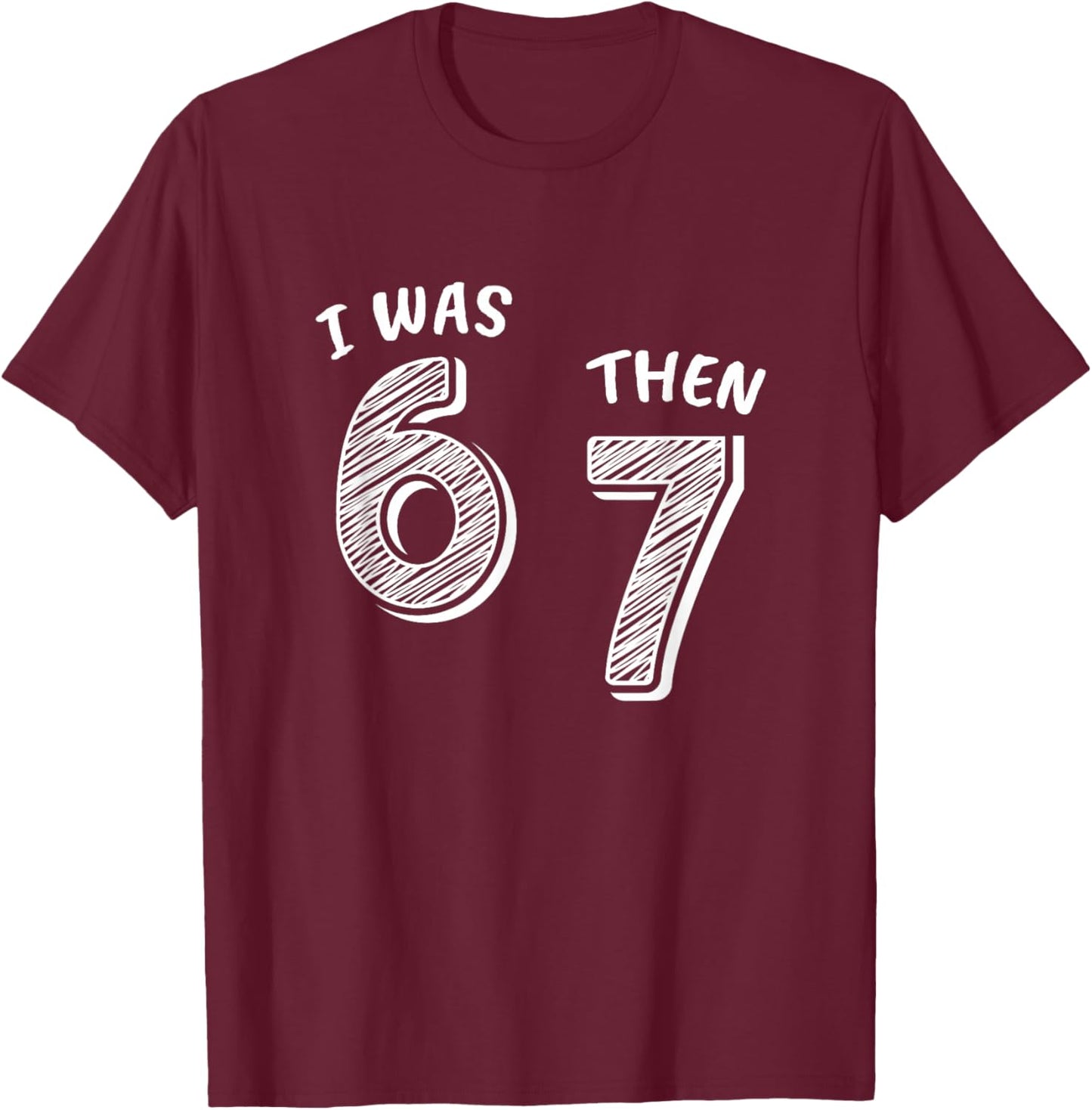 I was 6 Then 7 Now I'm 8 T-Shirt - T-Shirt | Maroon
